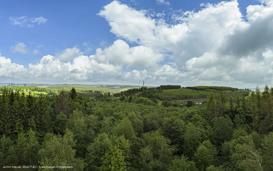 Ausblick vom Gillerturm in Hilchenbach-Lützel