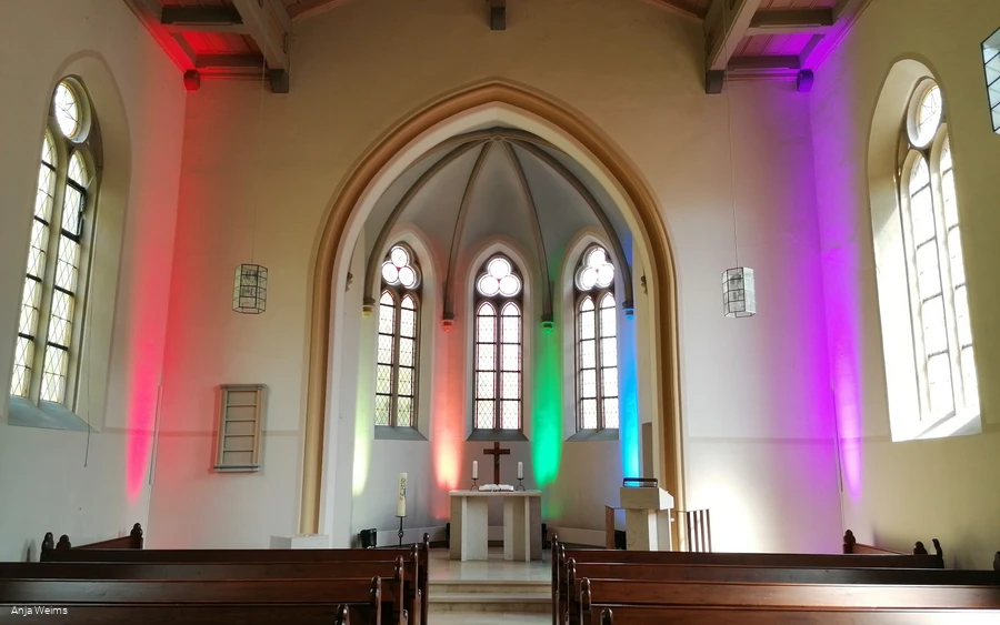 Innenansicht Bergbau Lichterkirche