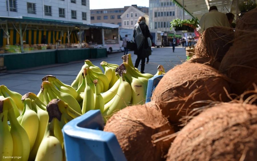 Blick über den Markt