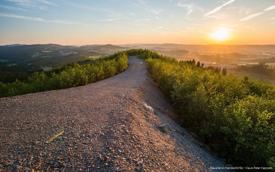 Weitblick über die Landschaft vom Geologischen Sprung bei Brilon.