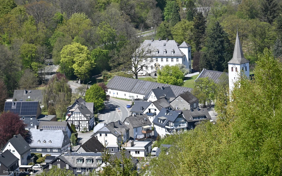 Ausblick von der Steinbergrouine auf Ostwig