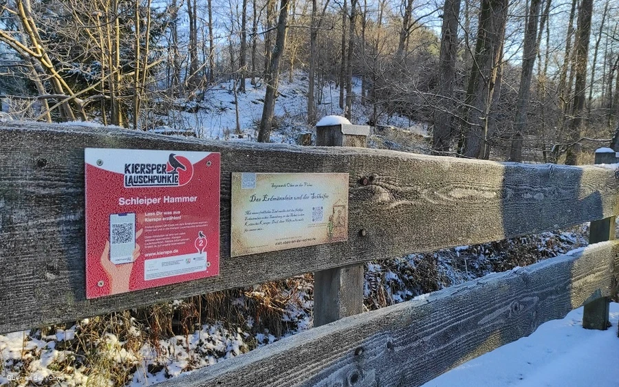 Sagenplakette am Sagenort