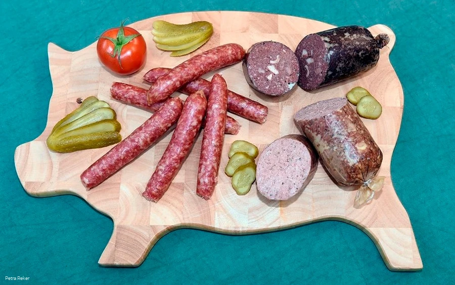 Beispiel für Wurstangebot im Hofladen Stork