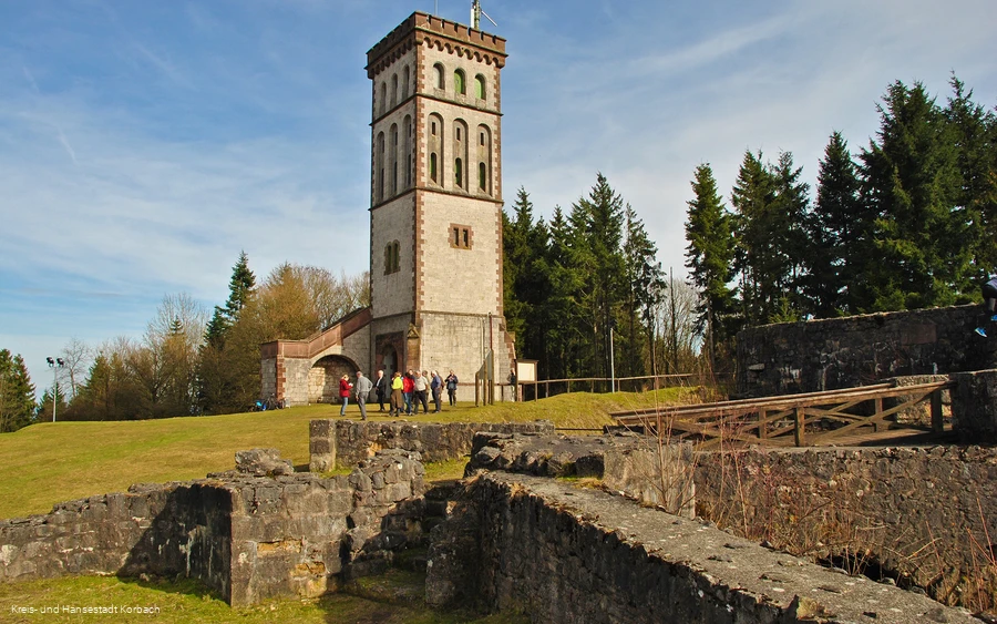 Eisenberg Ruine mit Georg-Viktor-Turm Eisenberg Ruine mit Georg-Viktor-Turm