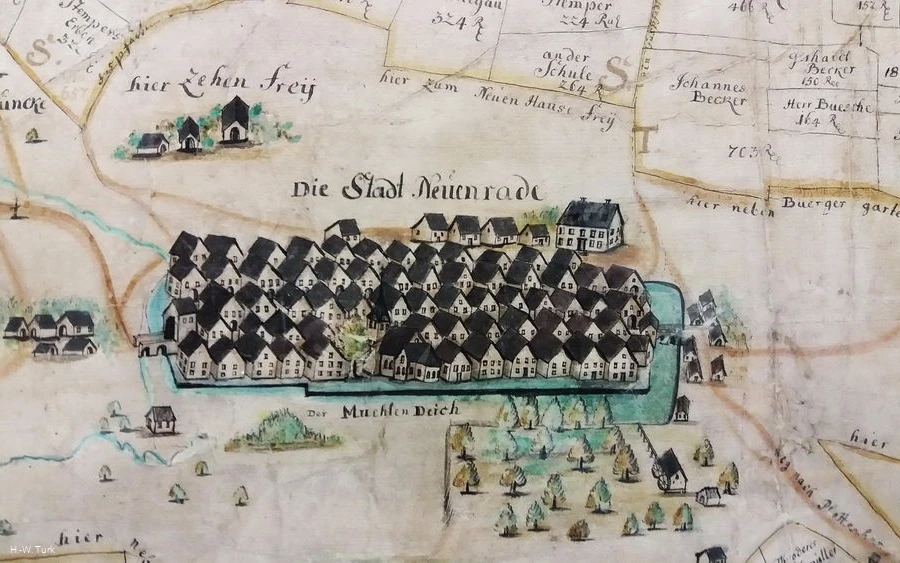 Stadtmuseum Neuenrade - Zehntkarte von 1772