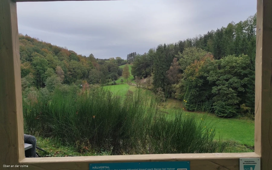 Panoramabilderrahmen am Wegesrand