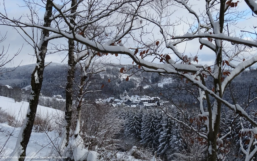 Blick auf den Ortskern von Nordenau