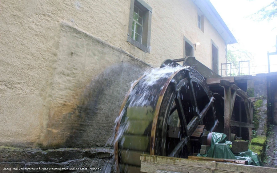 Schäferkämper Wassermühle Mühlrad