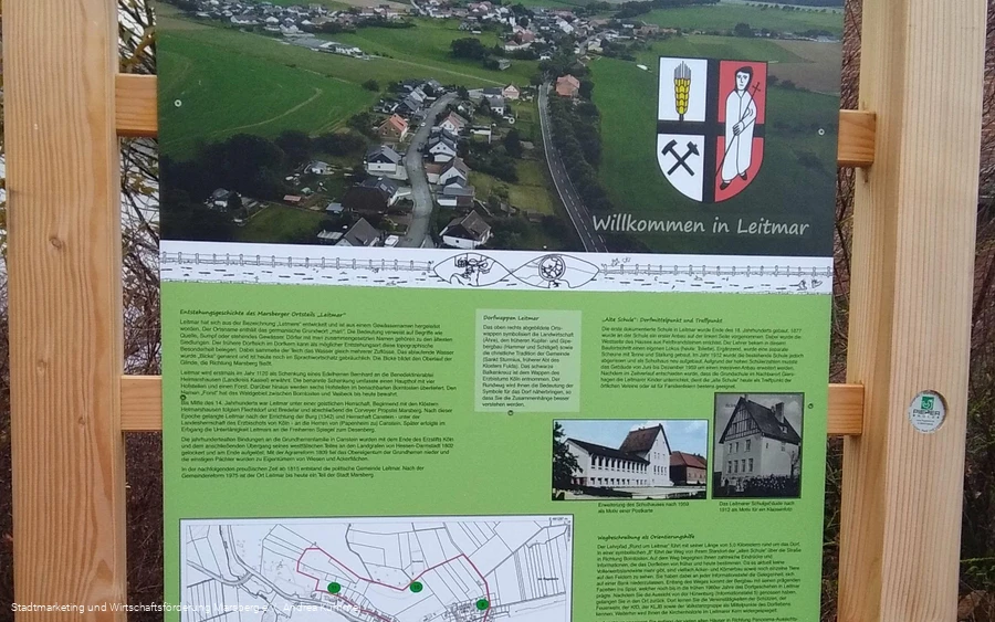 Lehrpfad Leitmar - Infotafel