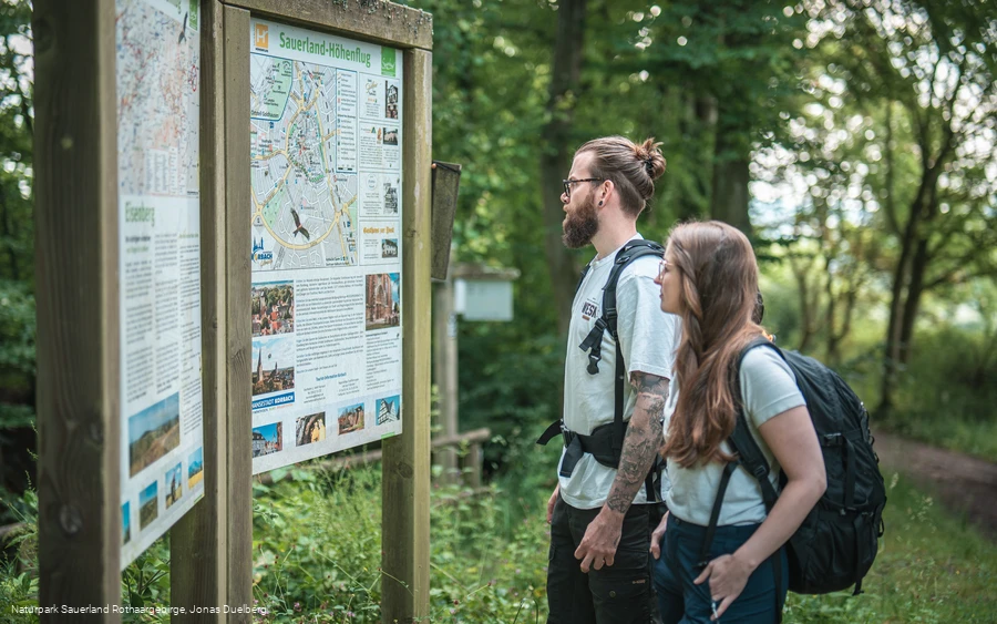 Am Startpunkt in Korbach
