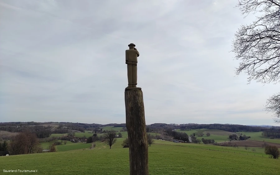 Scheuerpfahl Der in die Ferne schaut