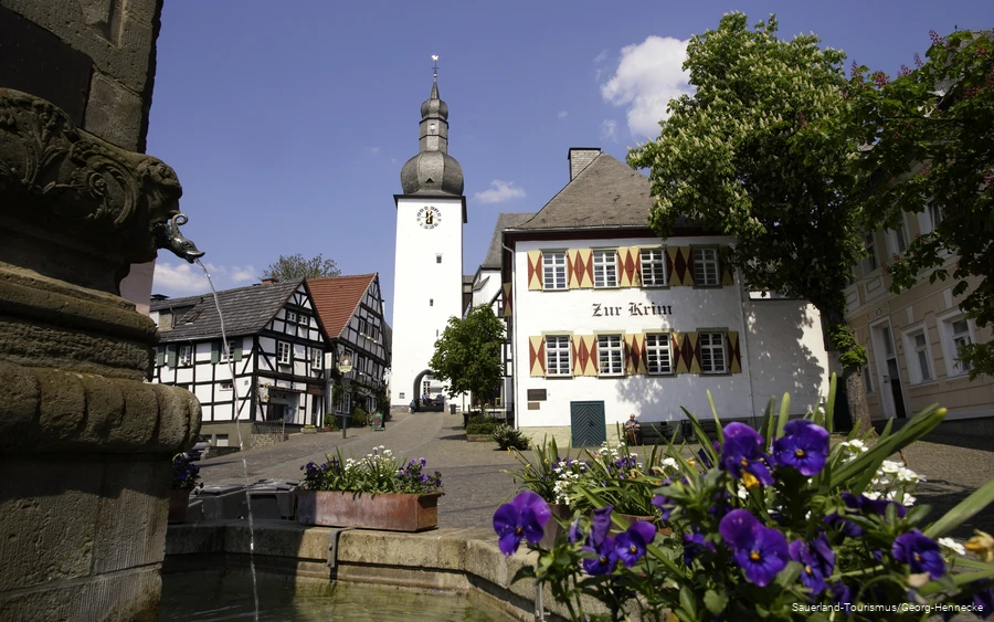 View of the Crimea in the Altstadt Arnsberg.