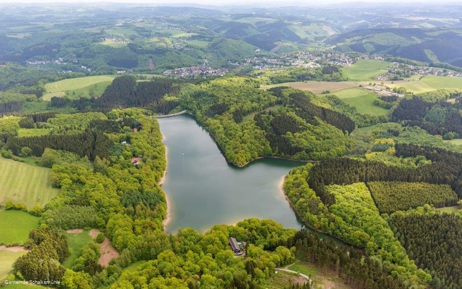 Luftbild der Talsperre Luftbild der Talsperre