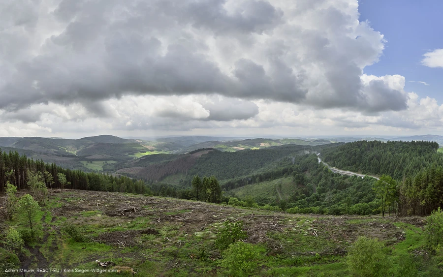 Ausblick vom Gillerturm in Hilchenbach-Lützel