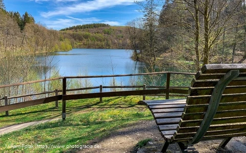 Eines der Waldsofas an der Fürwiggetalsperre