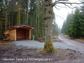 Die Schutzhütte &amp;quot;Auf'm Stück&amp;