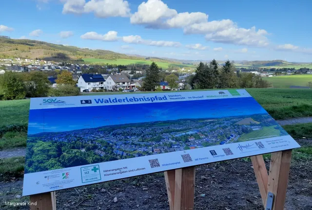 Panoramatafel am Walderlebnispfad