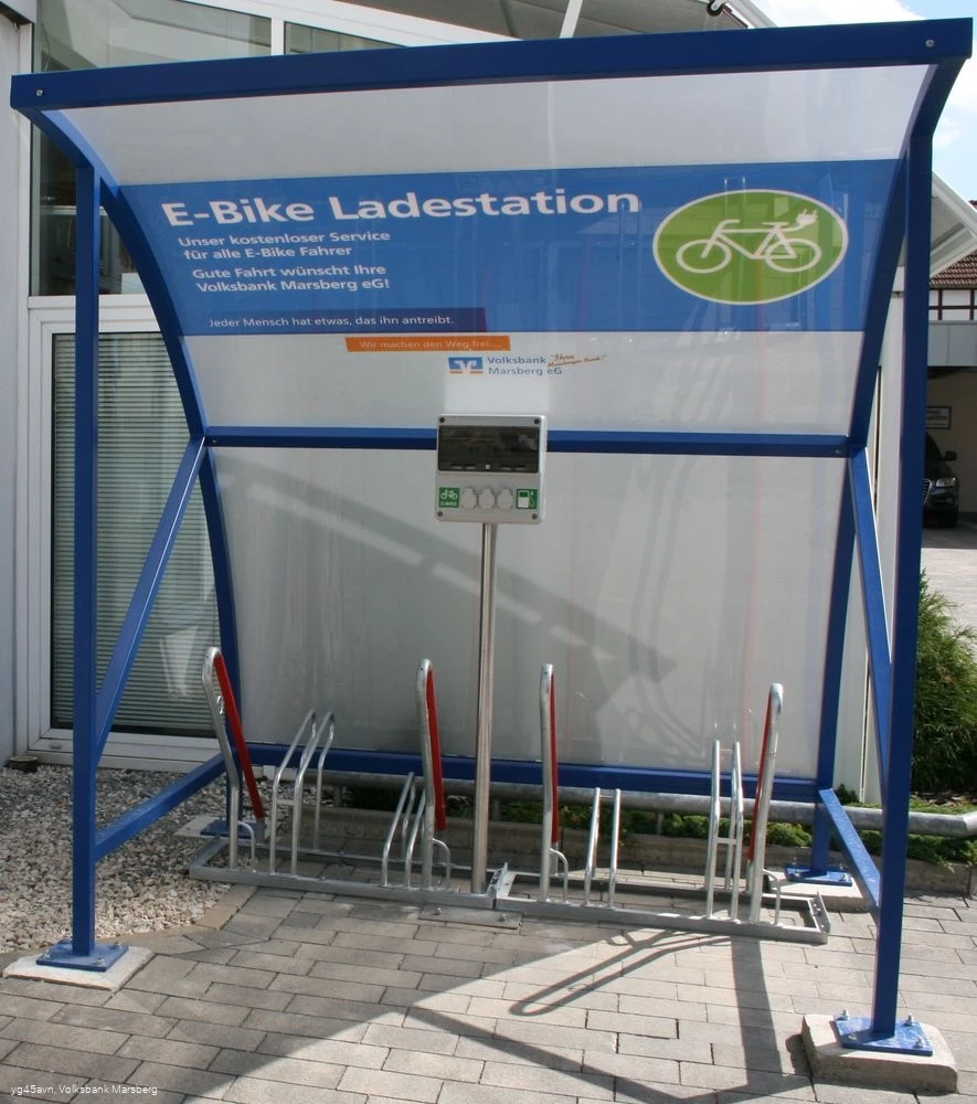 E-Bike-Ladestation Volksbank Marsberg