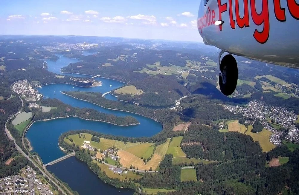 Flug über den Biggesee Flug über den Biggesee