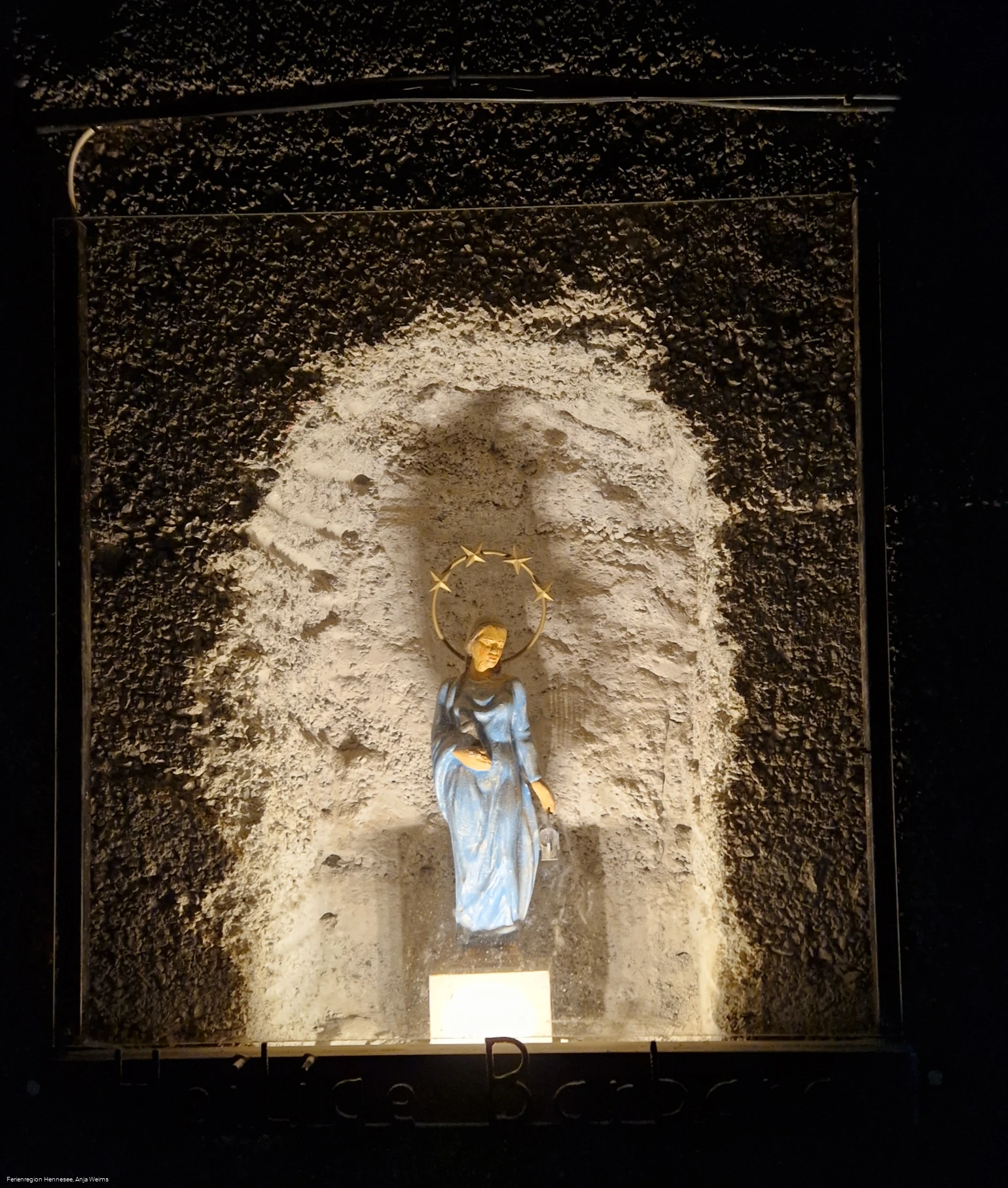 Heilige Barbara im Sauerländer Besucherbergwerk Ramsbeck