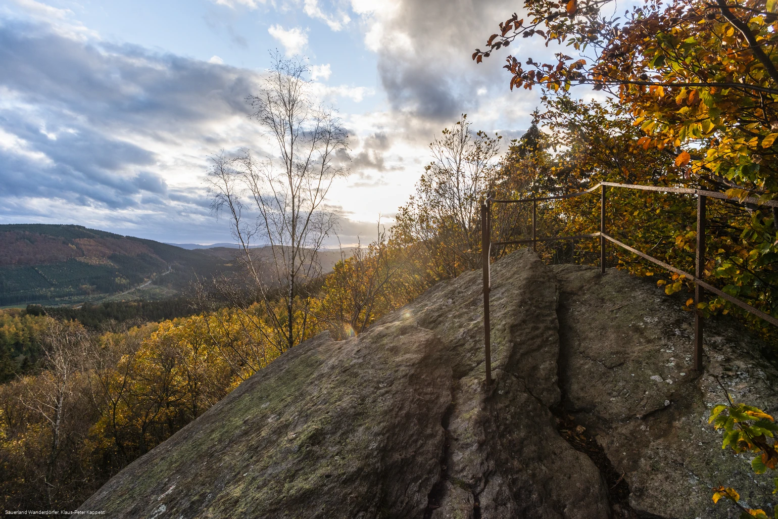 Blick vom Rinsleyfelsen