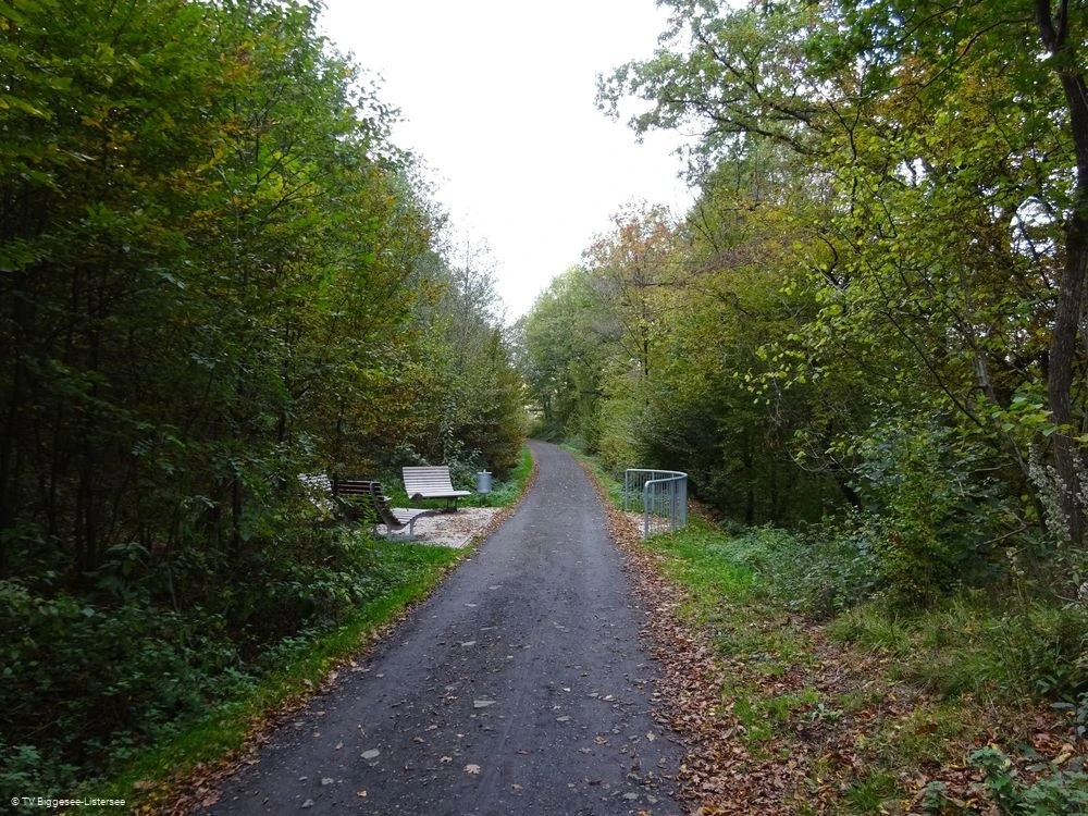 Pfad zur Sitzgelegenheit