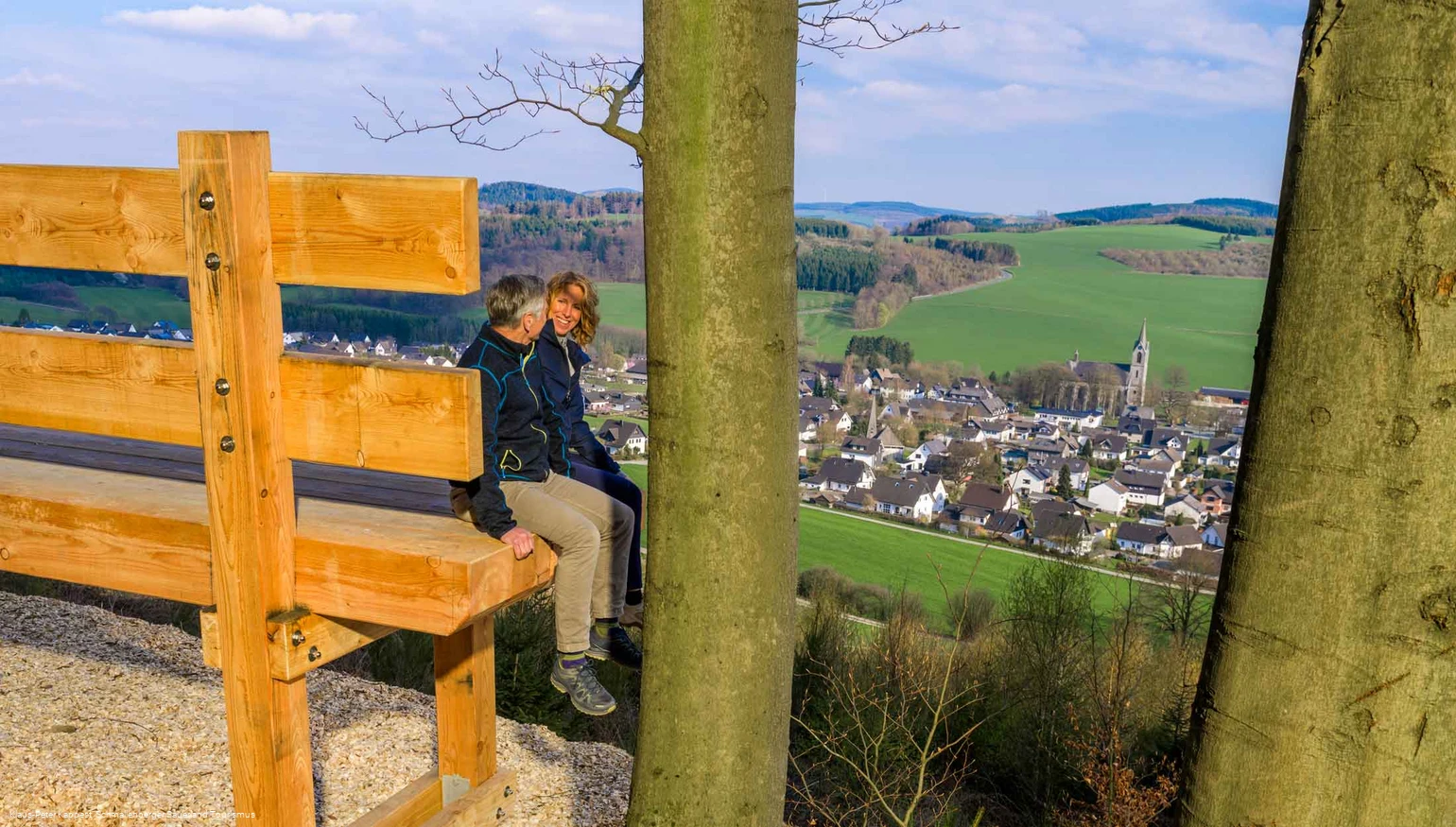 Riesenbank oberhalb von Reiste