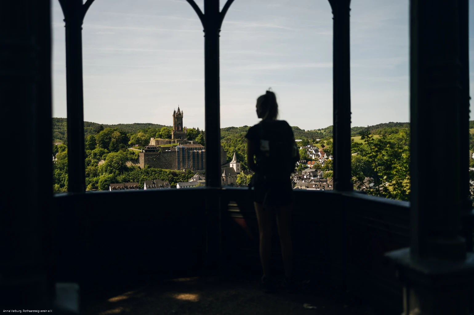 Ausblick vom Bismarcktempel über Dillenburg