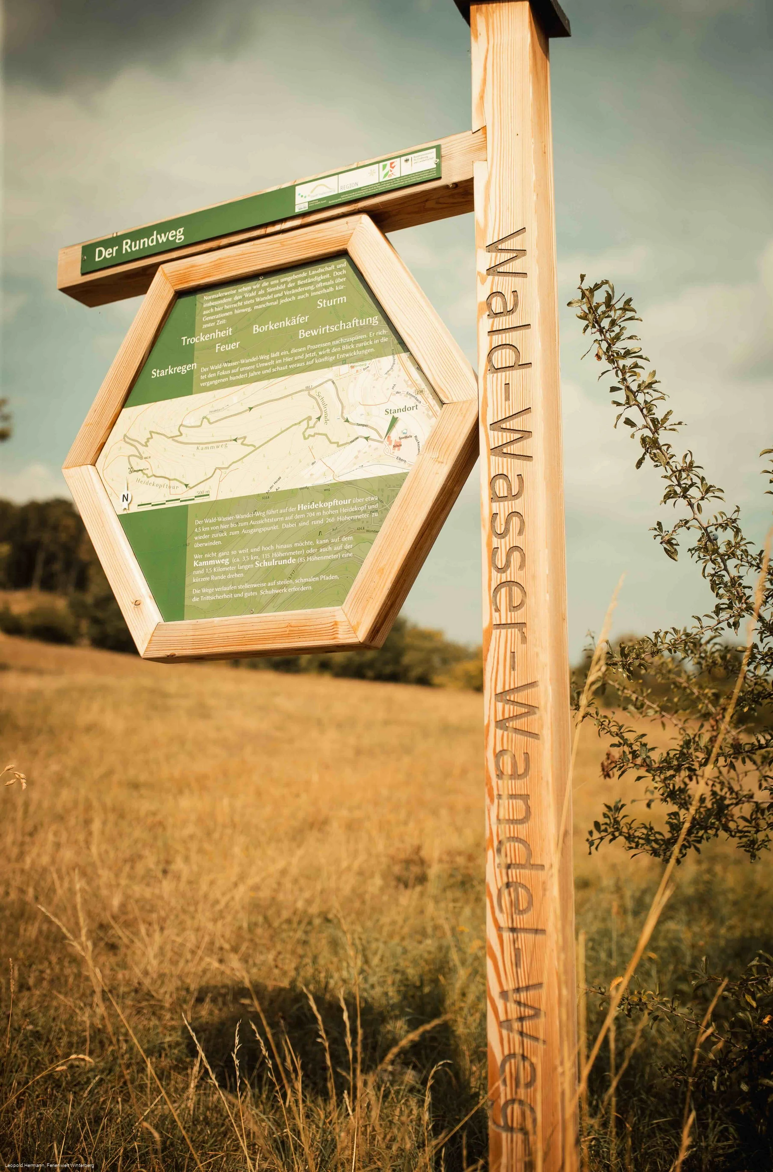 Wegweiser Wald-Wasser-Wandel-Weg