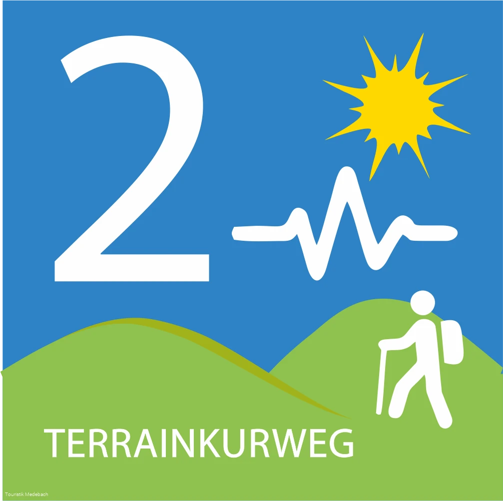 Wegzeichen Terrainkurweg 2 Medebach