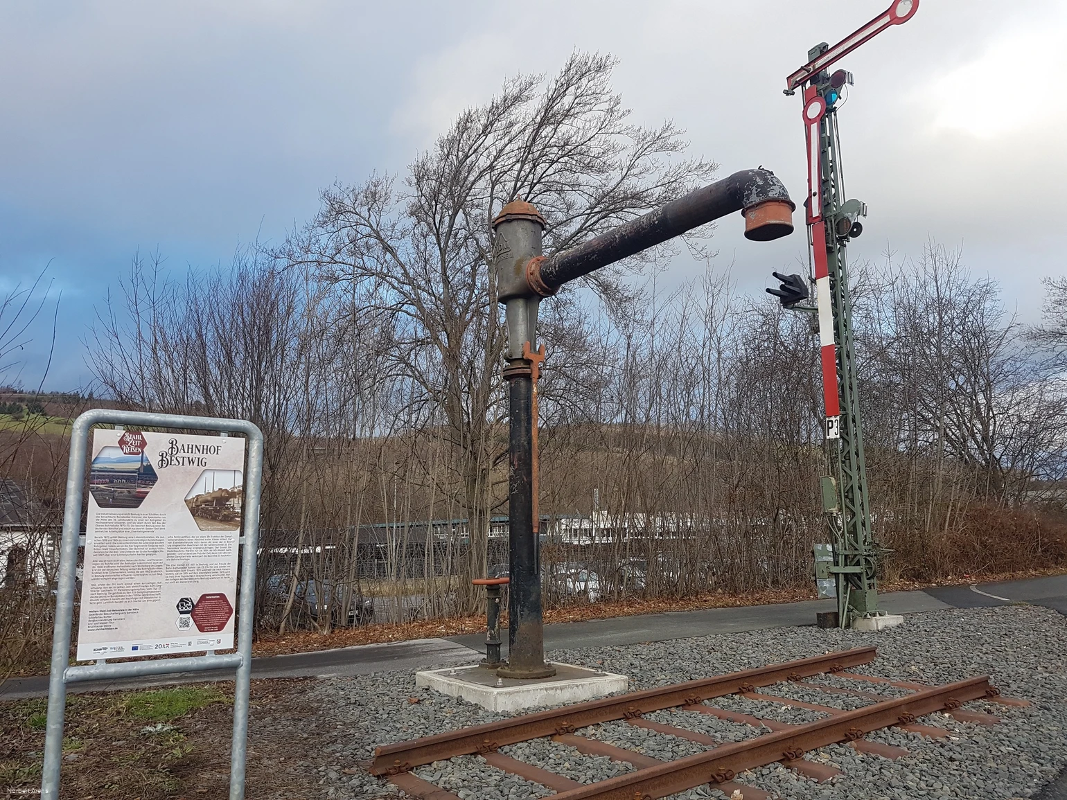 Bahn-Wasserkran und Signal Denkmal