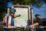 Tourentafel für Radtouren an der Staumauer Möhnesee