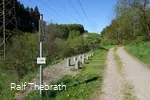 Ein Hinweisschild weisst die Sportler auf die mögl