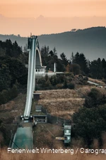 Die St. Georg Sprungschanze in Winterberg.
