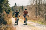 Two women on their gravel bikes