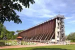 Das große Gradierwerk im Kurpark von Bad Westernkotten 