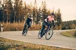 Two racing cyclists on the road in the Sauerland
