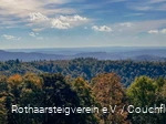 Aussicht von der Ginsburg über die herbstliche Landschaft
