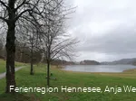 Blick über die Berghauser Bucht und den Hennesee im Herbst