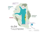 Übersicht Glörtalsperre