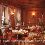 Innenansicht gemütlicher Gastraum Romantik Landhotel Knippschild