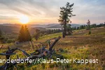 Kahle Pön and vast landscape at sunset.