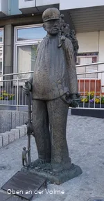 Karl vom Ebbe in der Innenstadt von Meinerzhagen