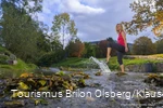 Sprung über das Wasser