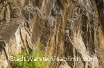 Kletterer beim Felsenklettern in Warstein