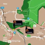 Map with the Heinrichhöhle