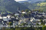 Town center of Hallenberg with half-timbered houses