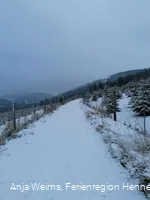 Bestwiger Panoramaweg bei Ostwig im Schnee