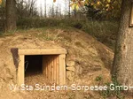 Fuchsbau mit Kriechtunnel