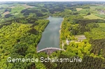 Luftbild der Talsperre